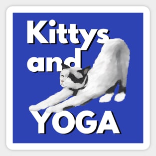 Kitten does yoga Sticker